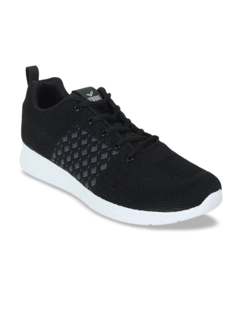 

Yuuki Men Black & Grey Mesh Running Shoes