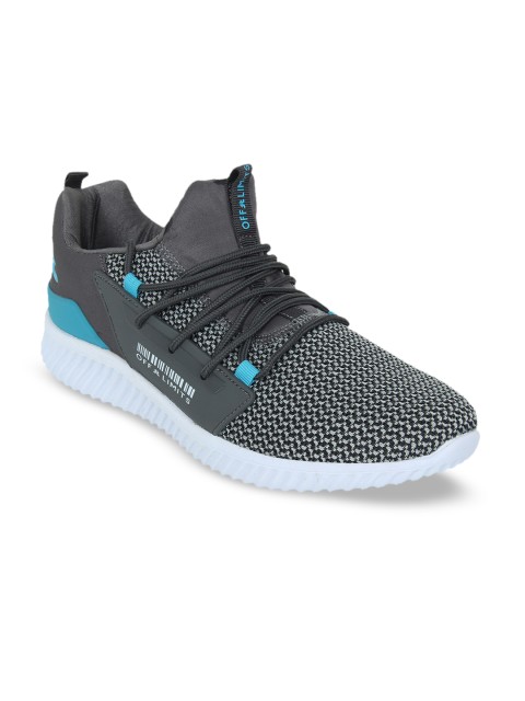 

OFF LIMITS Men Grey Mesh Running Shoes