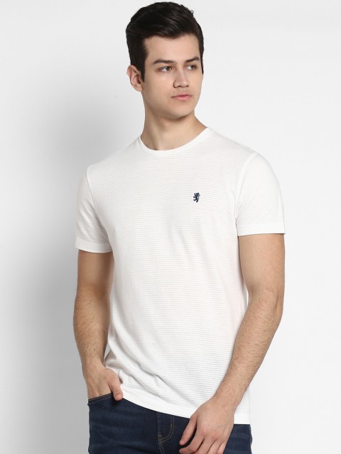 

Red Tape Men White Solid Round Neck T-shirt