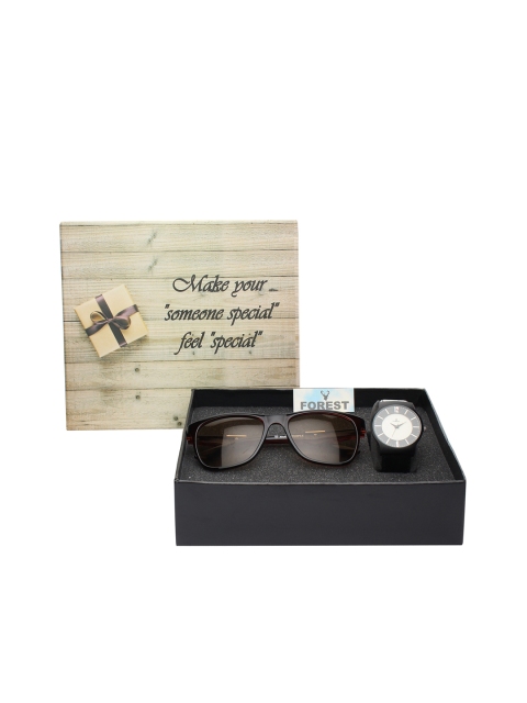 

Hobforestessentials Men Sunglasses & Watch Gift Set, White