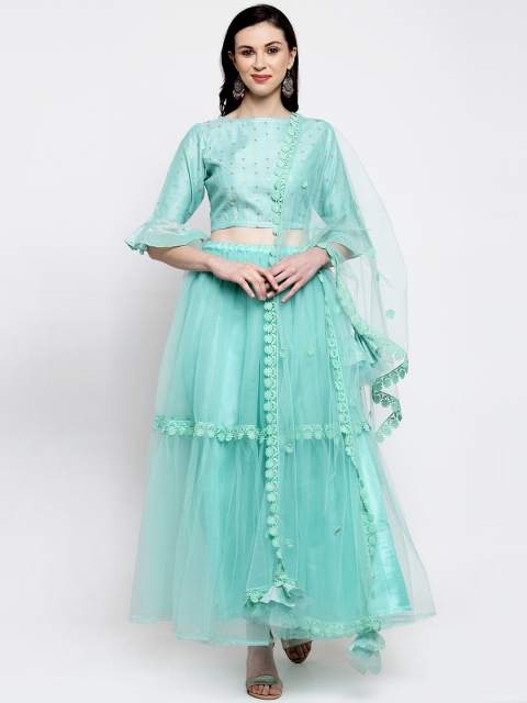

Bhama Couture Green Ready to Wear Lehenga & Blouse with Dupatta