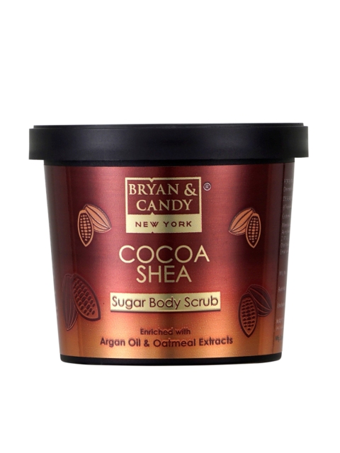 

BRYAN & CANDY NEW YORK Unisex Cocoa Shea Sugar Body Scrub 200 gm, Brown