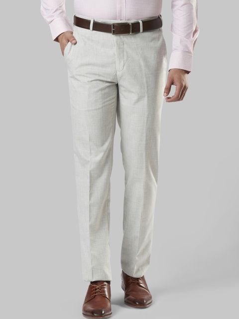 

Raymond Men Grey Regular Fit Solid Formal Trousers