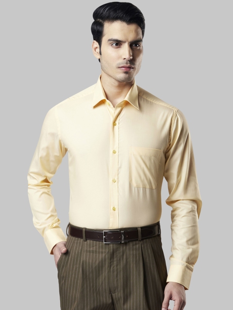 

Raymond Men Yellow Regular Fit Solid Formal Shirt