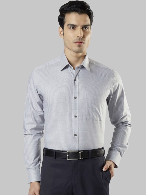 

Raymond Men Grey Regular Fit Solid Formal Shirt