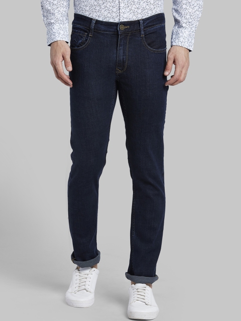 

Parx Men Navy Blue Tapered Fit Mid-Rise Clean Look Jeans