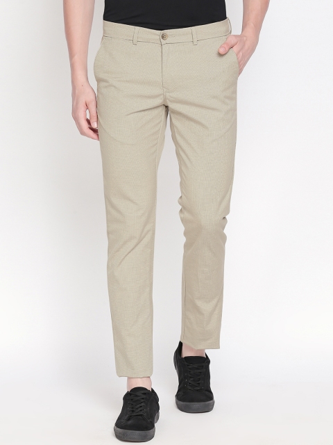 

Basics Men Beige Tapered Fit Solid Regular Trousers