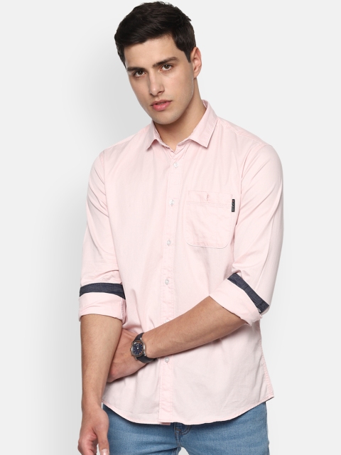 

Louis Philippe Jeans Men Pink Slim Fit Solid Casual Shirt