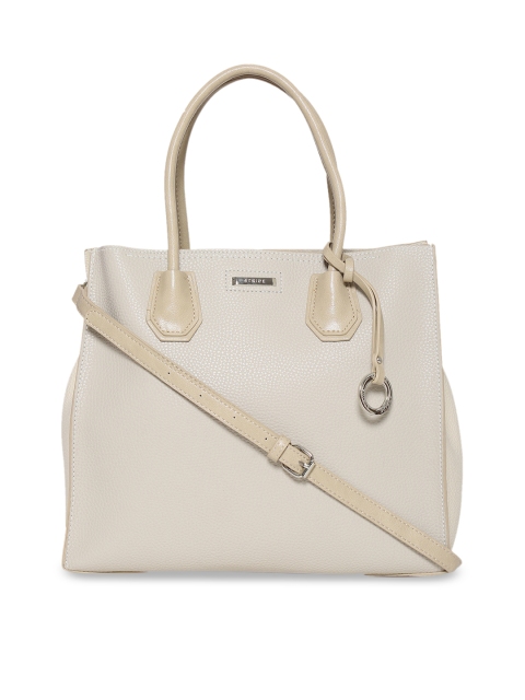

Stride Beige Solid Handheld Bag