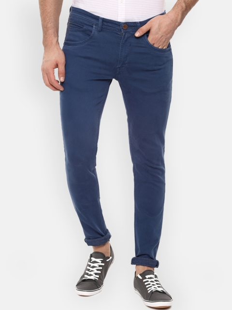 

V Dot Men Blue Slim Fit Mid-Rise Clean Look Stretchable Jeans