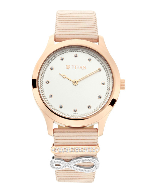 

Titan Valentine Women White Analogue watch 95124WL02F