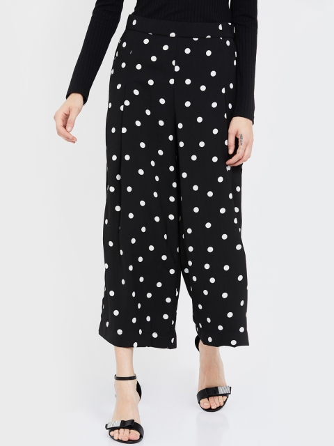 

CODE by Lifestyle Women Black Regular Fit Printed Culottes