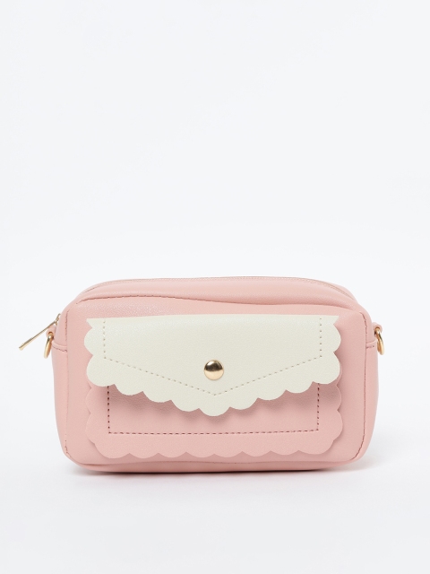 

Ginger by Lifestyle Pink Colourblocked Sling Bag
