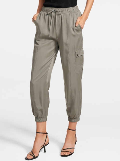 

Forever New Women Khaki Regular Fit Solid Cargos