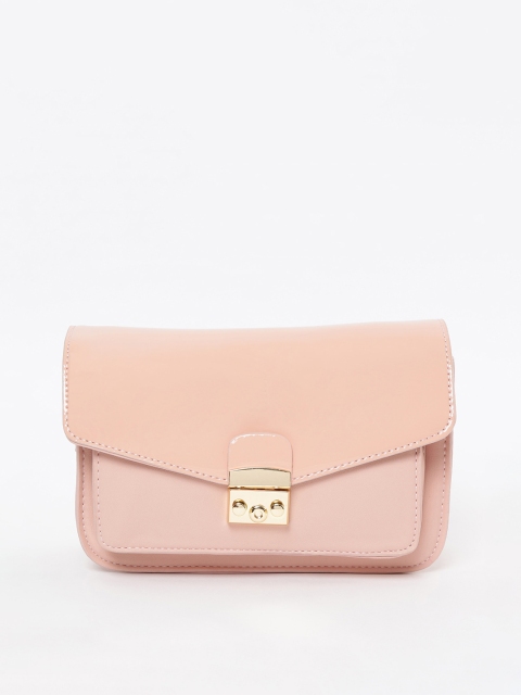 

Ginger by Lifestyle Pink Solid Sling Bag