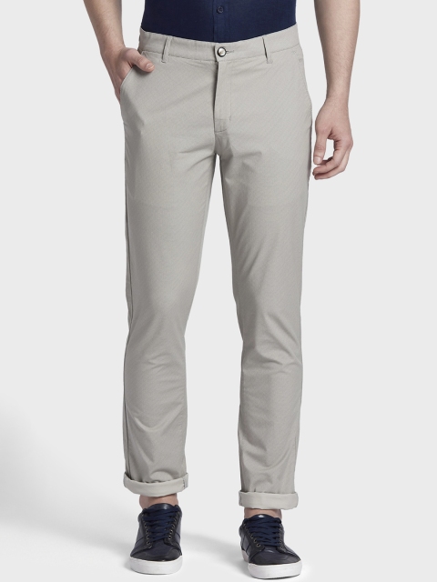

ColorPlus Men Beige Regular Fit Solid Regular Trousers
