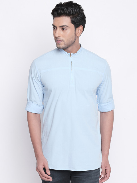 

Integriti Men Blue Slim Fit Solid Casual Shirt