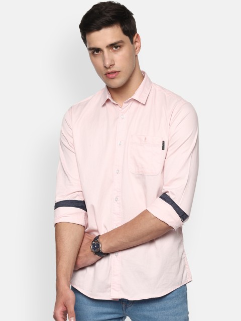 

Louis Philippe Jeans Men Pink Slim Fit Solid Casual Shirt