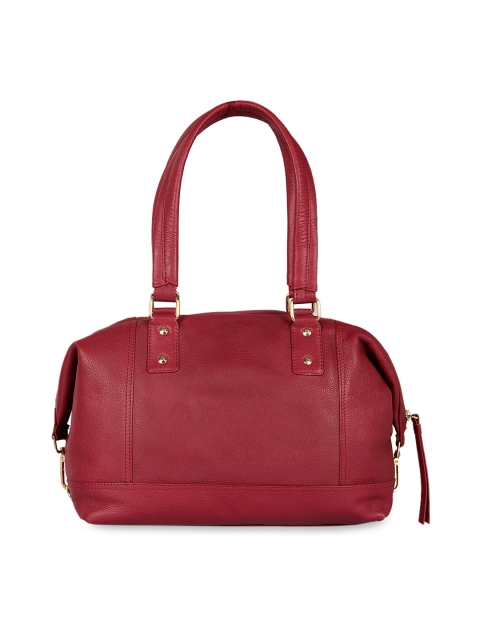 

Leather Zentrum Red Solid Genuine Leather Handheld Bag
