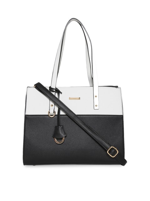 

Stride Black & White Colourblocked Shoulder Bag