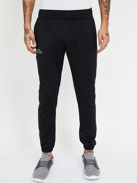 

Kappa Men Black Solid Slim Fit Joggers