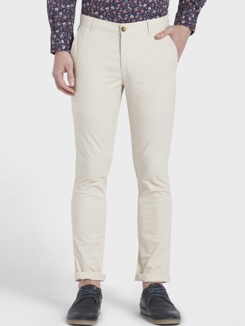 

ColorPlus Men Beige Regular Fit Solid Chinos