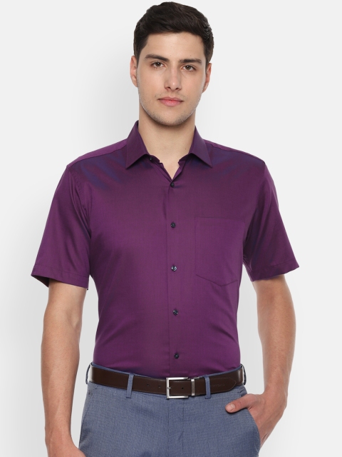 

Van Heusen Men Purple Regular Fit Solid Formal Shirt