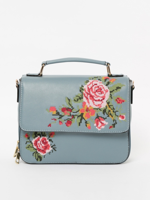 

Ginger by Lifestyle Blue & Pink Printed Satchel