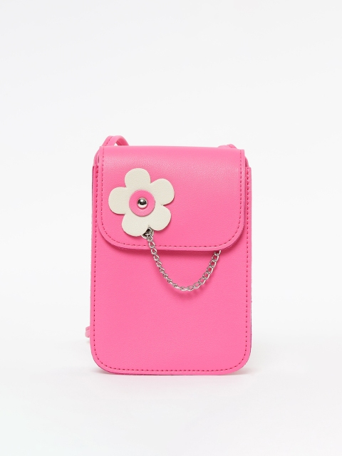 

Ginger by Lifestyle Pink Solid Sling Bag