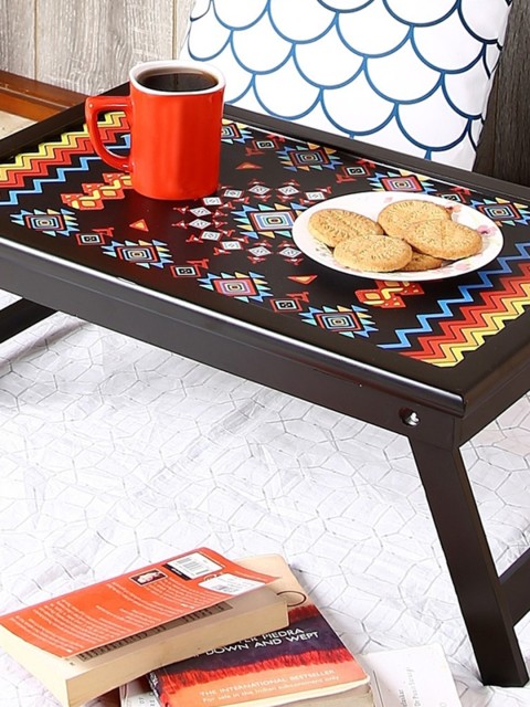 

Crayton Black Printed Geometric Adjustable Bed Tray