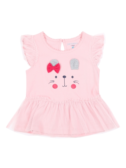 

Pantaloons Baby Girls Pink Printed Fit and Flare Dress