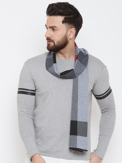 

Alvaro Castagnino Men Grey & Black Colored Knitted Muffler