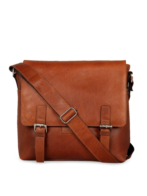 

Leather Zentrum Unisex Tan Brown Solid Genuine Leather Laptop Bag