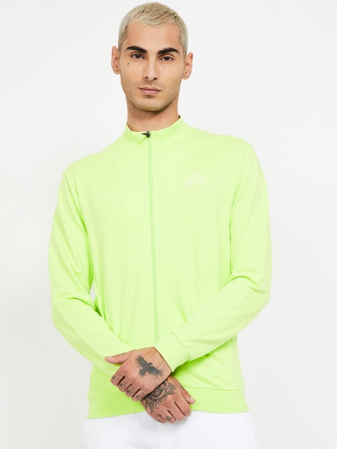 

Kappa Men Fluorescent Green Solid Sweatshirt