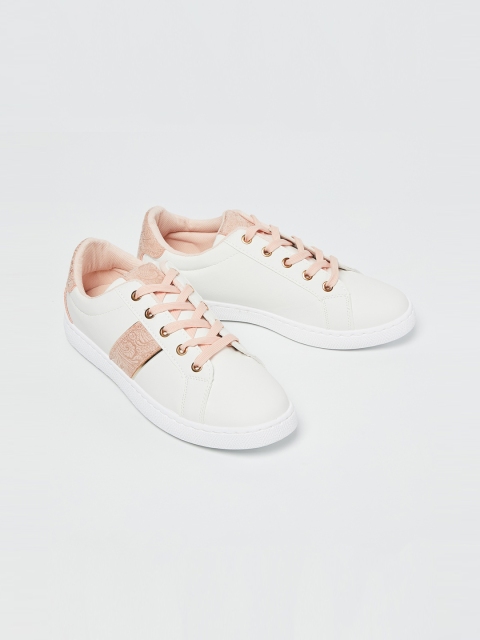 

Ginger by Lifestyle Women White Sneakers