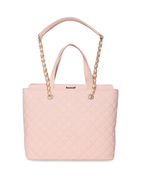 

Stride Peach-Coloured Quilted Shoulder Bag