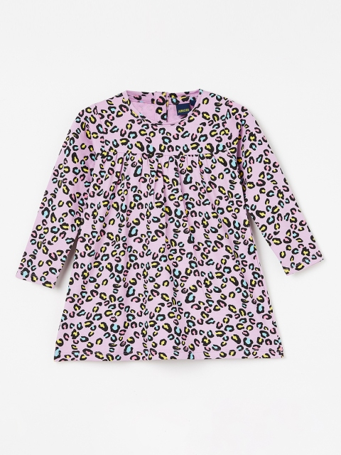 

Juniors by Lifestyle Girls Purple Printed A-Line Dress