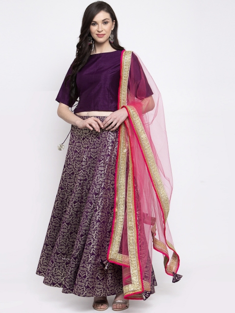 

Bhama Couture Purple Ready to Wear Lehenga & Blouse with Dupatta