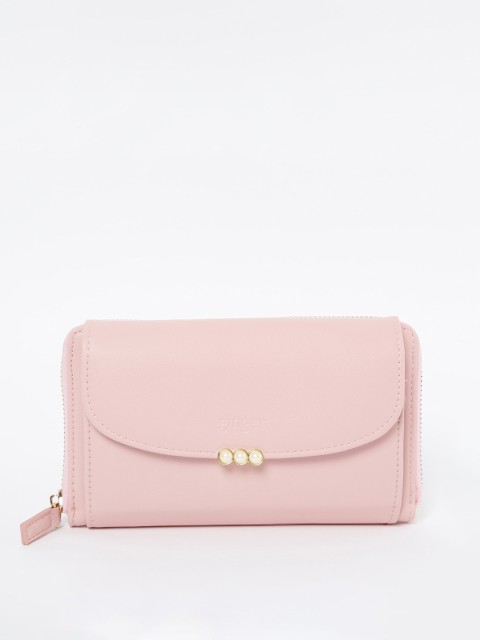 

Ginger by Lifestyle Pink Solid Sling Bag