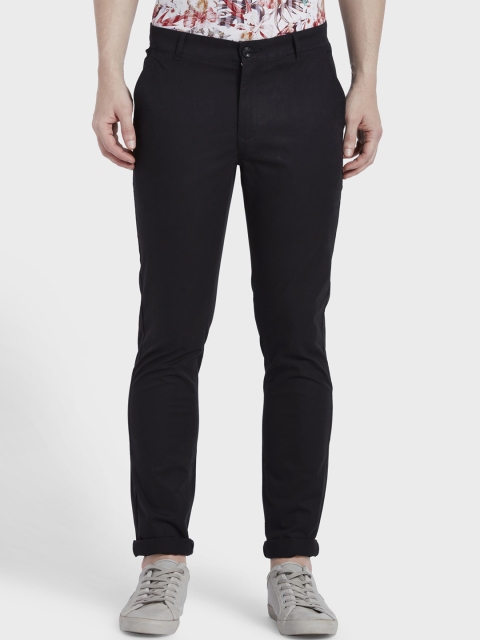 

ColorPlus Men Black Regular Fit Solid Chinos
