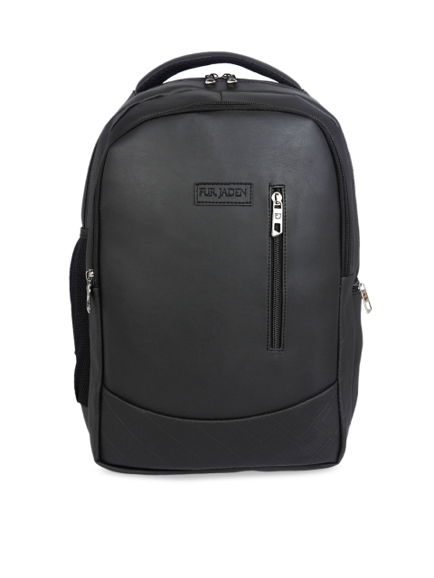 

FUR JADEN Unisex Black Solid Backpack