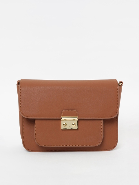 

CODE by Lifestyle Brown Solid Sling Bag