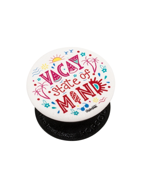 

Chumbak Unisex White & Red Printed Vacay State Of Mind Mobile PopSocket Grip