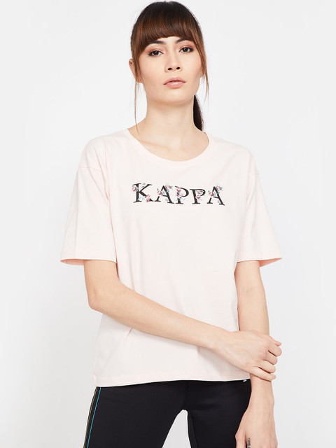 

Kappa Women Pink Printed Round Neck T-shirt