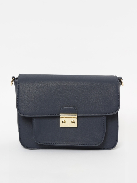 

CODE by Lifestyle Navy Blue Solid Sling Bag