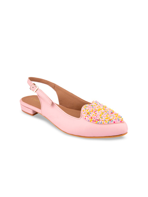 

CHINI C Women Pink Embellished Ballerinas