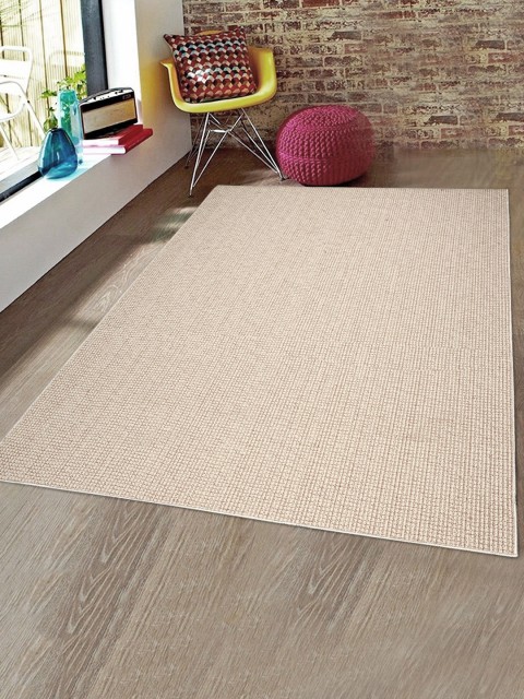 

Saral Home Beige Dot Design Anti-Skid Carpet