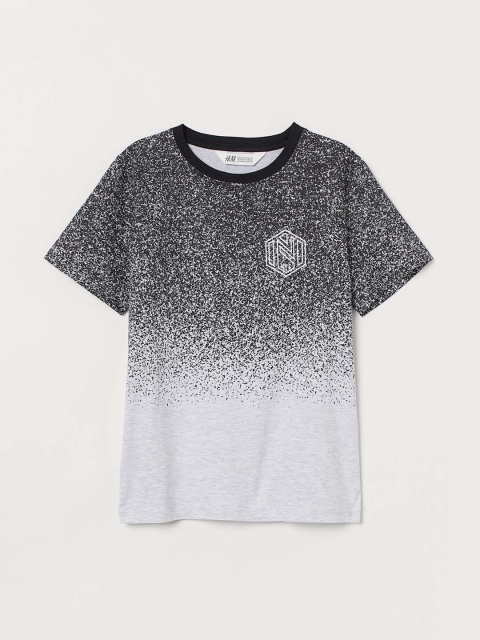 

HM Boys Grey Pure Cotton T-shirt with a Motif