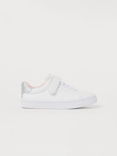 

H&M Girls White Solid Trainers