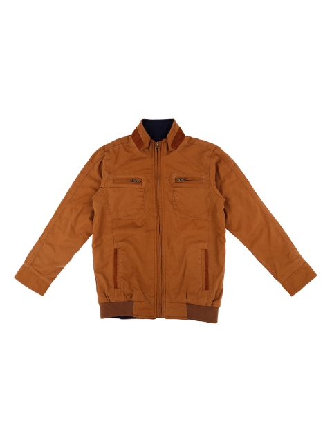 

Pantaloons Junior Boys Brown Solid Padded Jacket